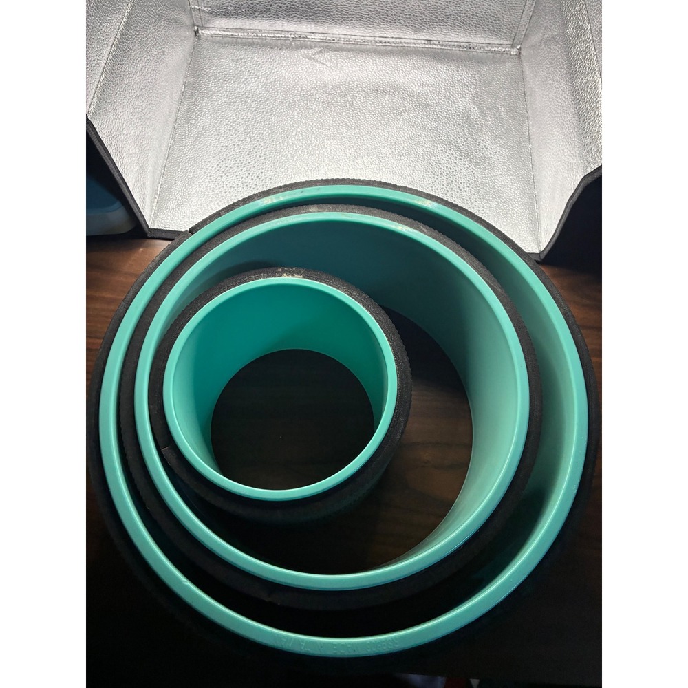 Chirp Wheel+ 3 Pack Yoga Back Roller Set Mint Green 12in 10in 6in Back Relief